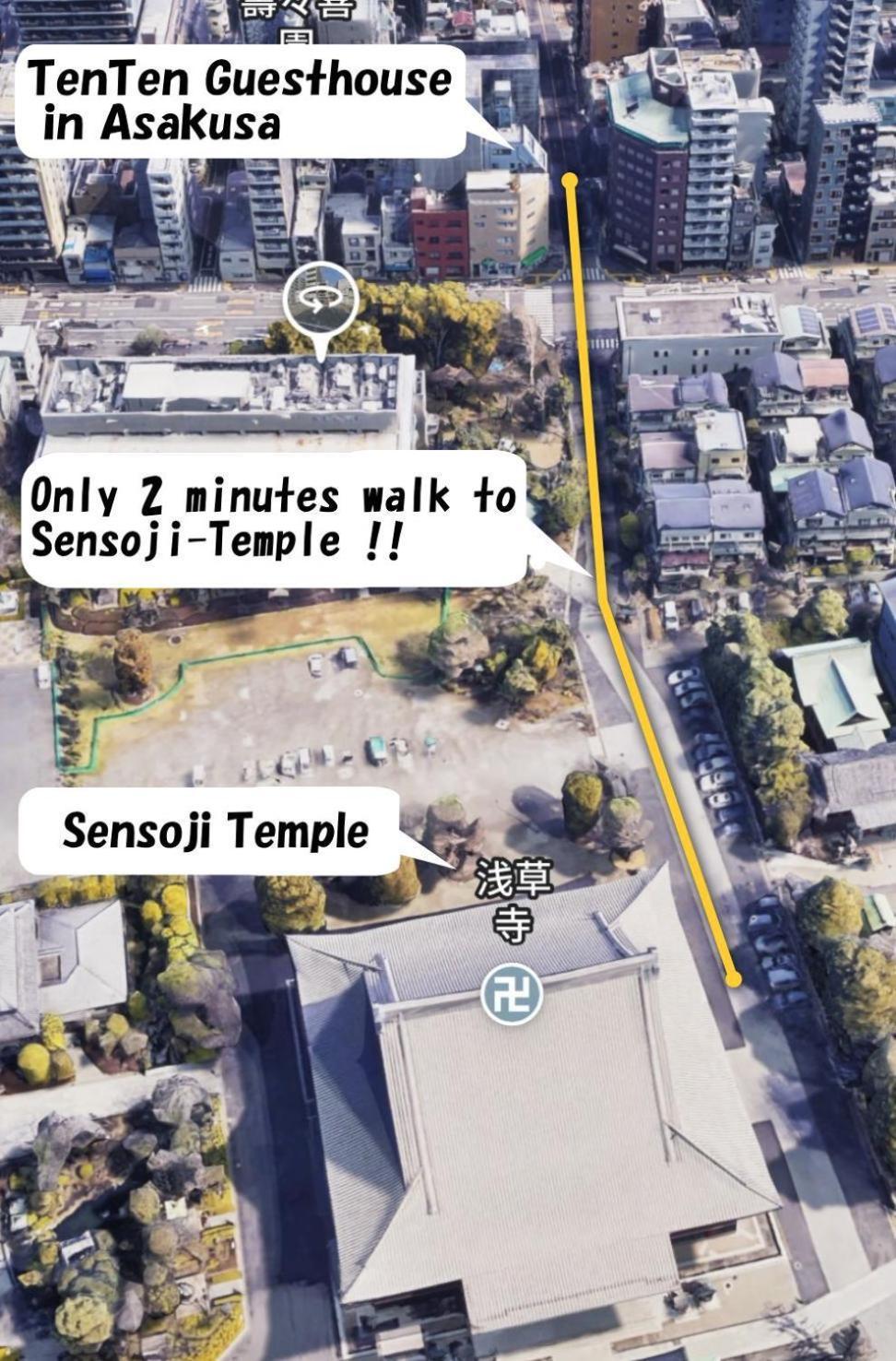 Tenten Guesthouse In Asakusa Tokyo Luaran gambar